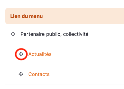 Hiérarchie menu "Je suis"
BRGM
Hiérarchie menu "Je suis"