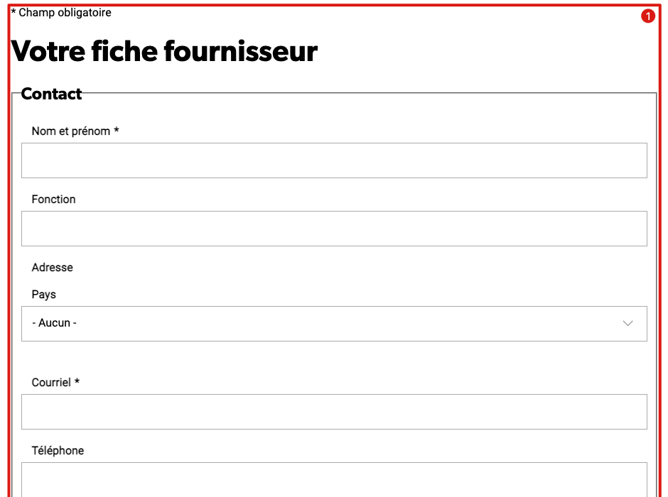 Paragraphe Formulaire annoté
BRGM
Formulaire annoté