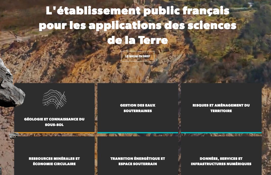 Paragraphe Titre et grands pictogrammes
BRGM
Titre et grands pictogrammes
