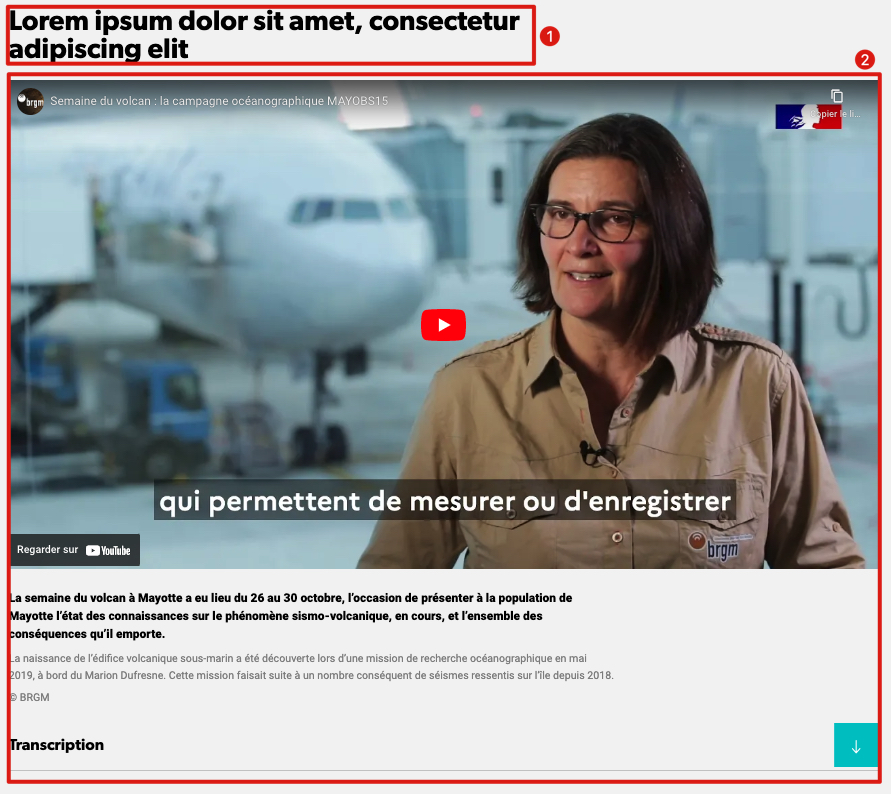 Paragraphe Vidéo annoté
BRGM
Vidéo annoté