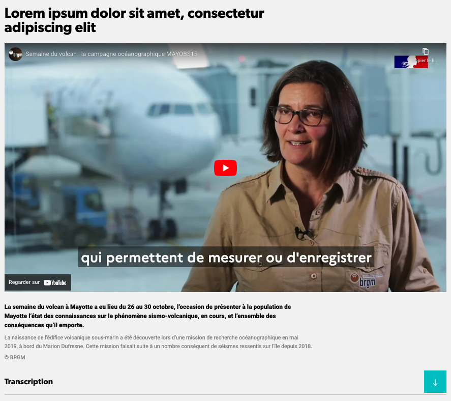 Paragraphe Vidéo
BRGM
Vidéo